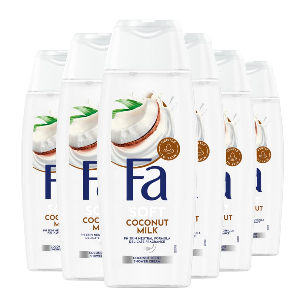6x Fa Douchegel Coconut Milk 250 ml
