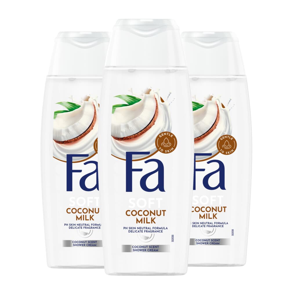 3x Fa Douchegel Coconut Milk 250 ml