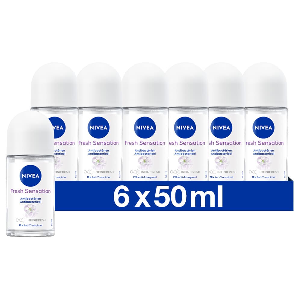 6x NIVEA Deodorant Roller Fresh Sensation 50 ml
