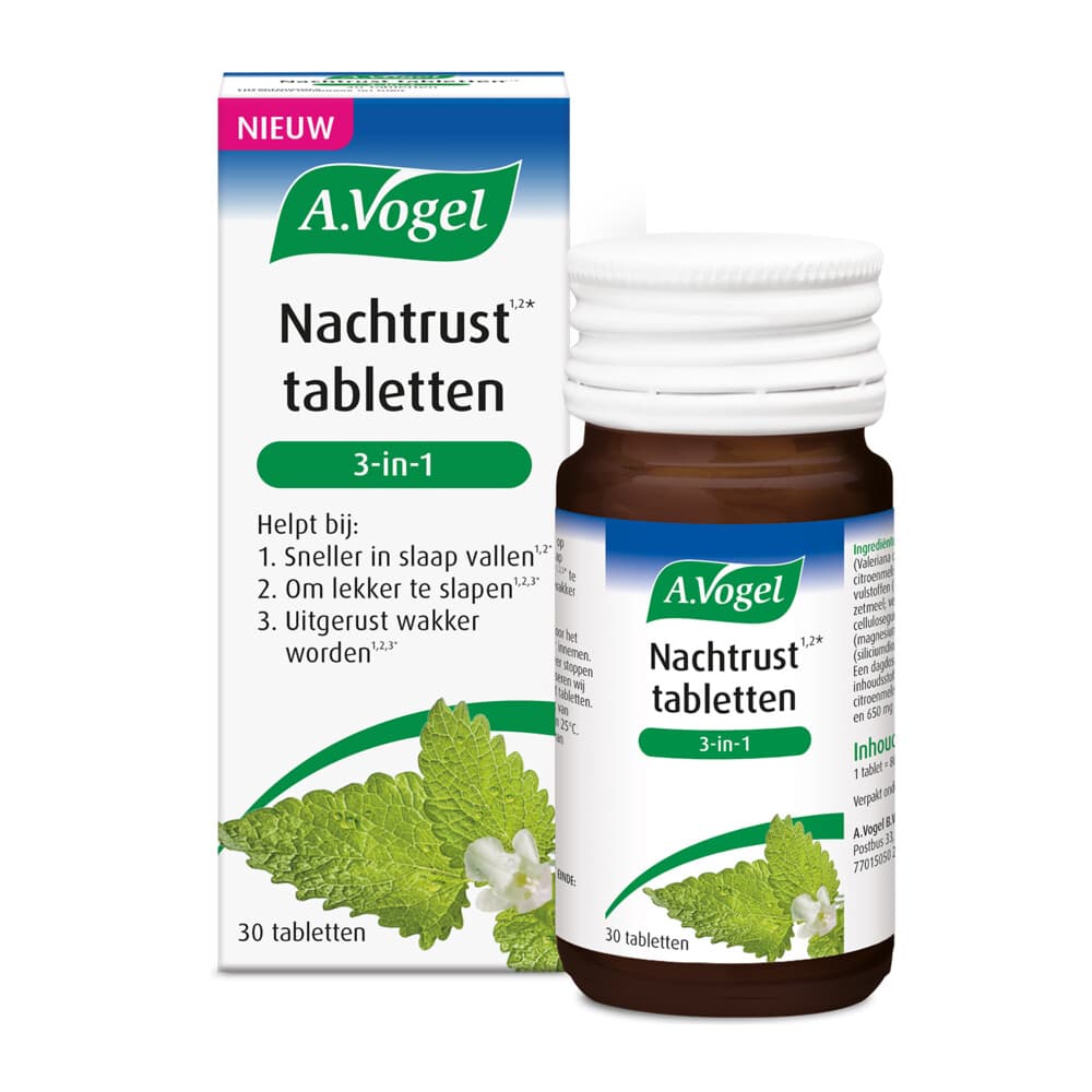 Gratis Verzending: A.Vogel Dormeasan Nachtrust 3 In 1 30 tabletten