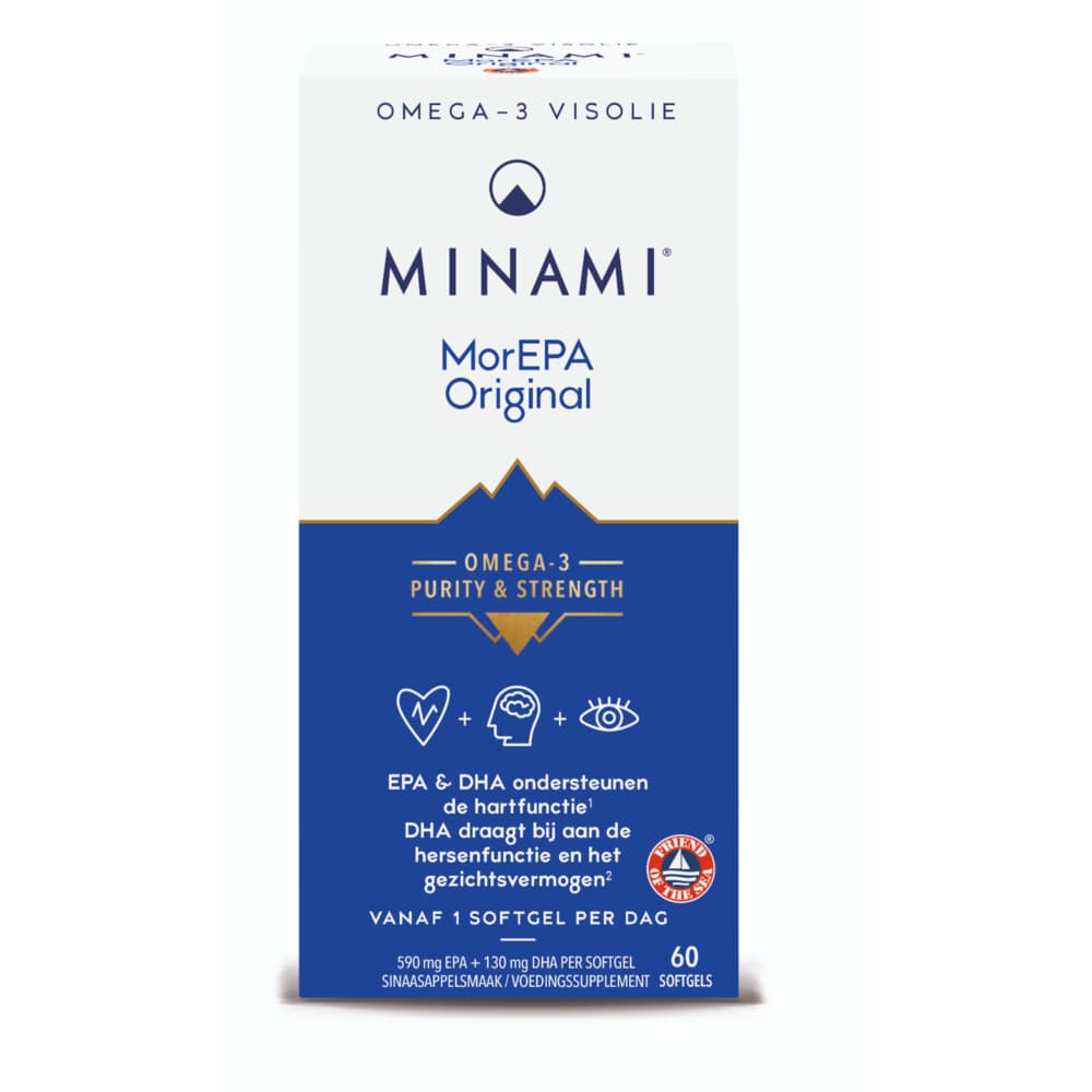 Gratis Verzending: 2x Minami MorEpa Original 60 softgels