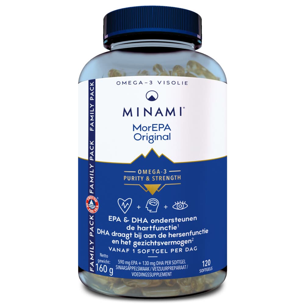 Gratis Verzending: Minami MorEPA Original 120 softgels