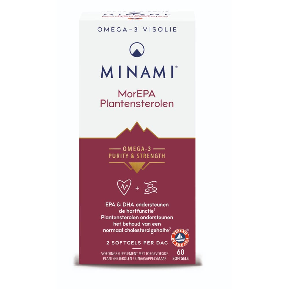 Gratis Verzending: Minami MorEPA Plantsterolen 60 softgels