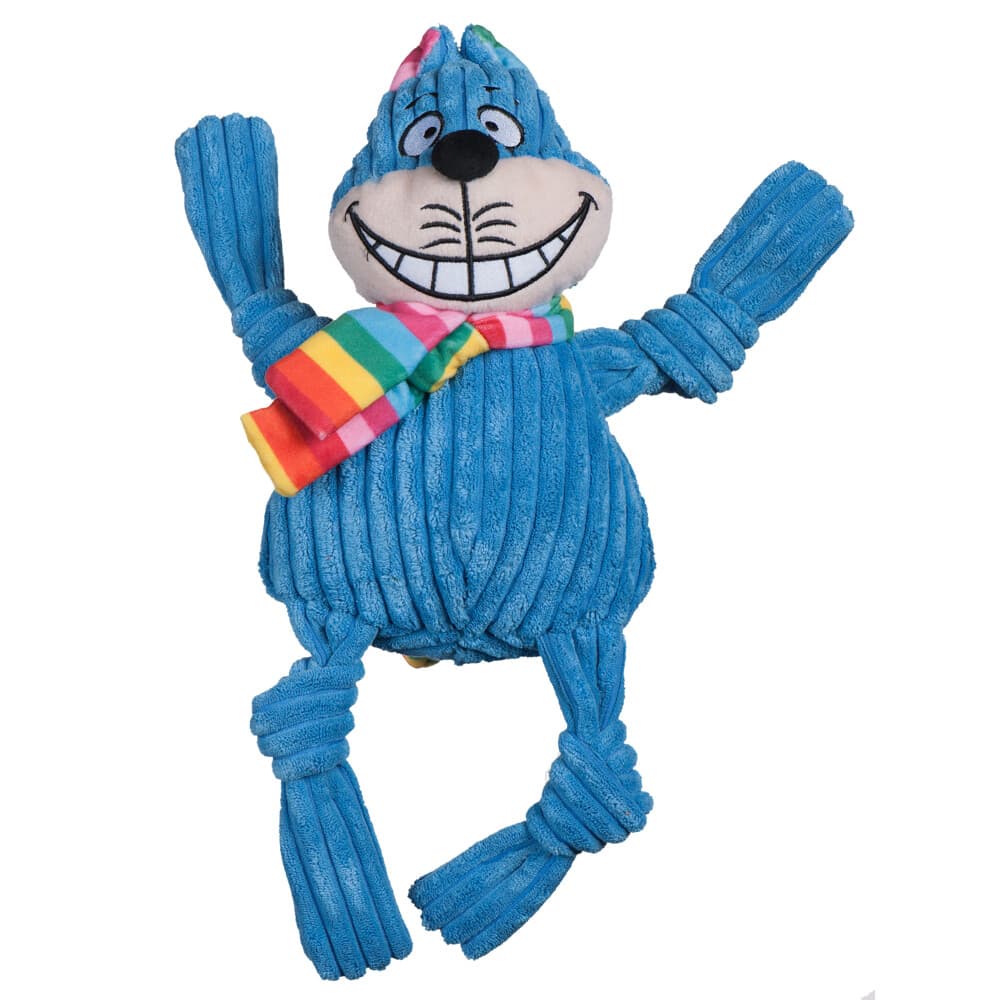HuggleHounds Rainbow Cheshire Cat Knottie Large 36 x 20 cm