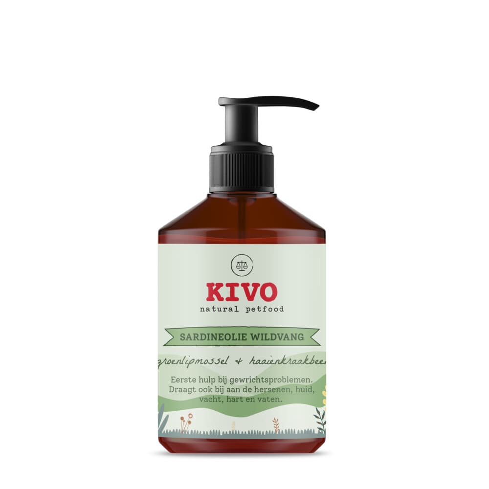 Kivo Sardineolie met Groenlipmossel&Haaienkraakbeen 500 ml