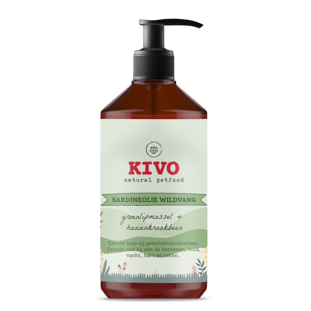 Kivo Sardineolie met Groenlipmossel&Haaienkraakbeen 1000 ml