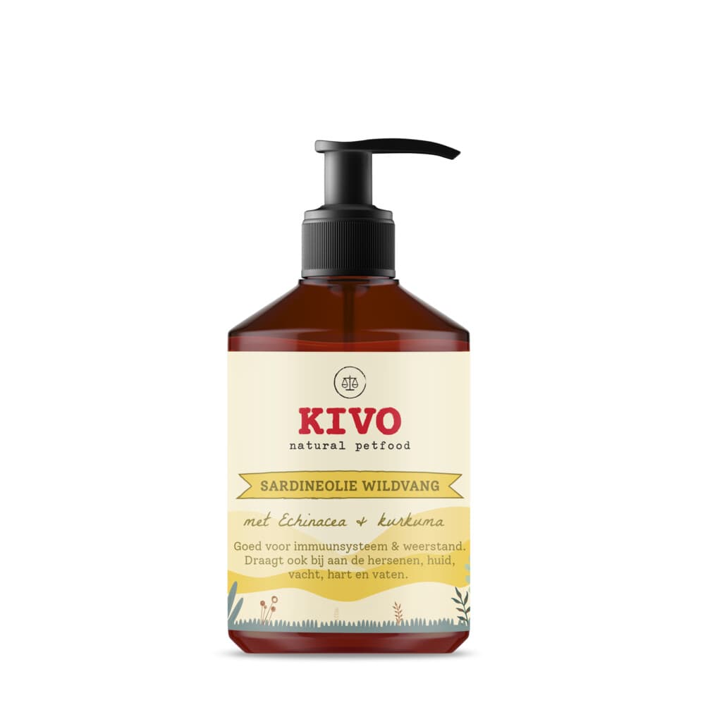 Kivo Sardineolie met Echinacea&Kurkuma 500 ml