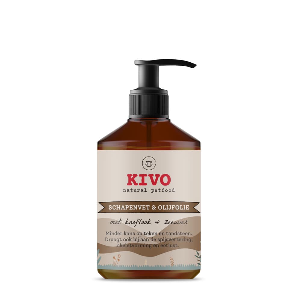 Kivo Schapenvet met Knoflook&Zeewier 500 ml