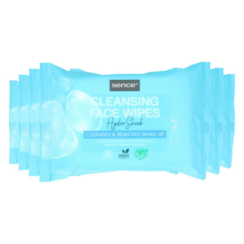 6x Sence Gezichtsreinigingsdoekjes Normale Huid 20 stuks