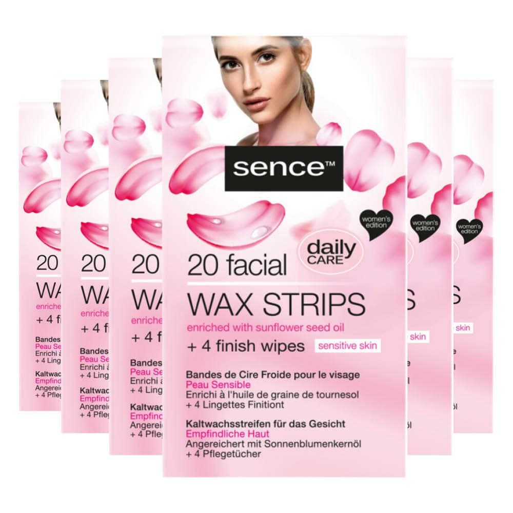 6x Sence Wax Strips voor het Gezicht 20 stuks