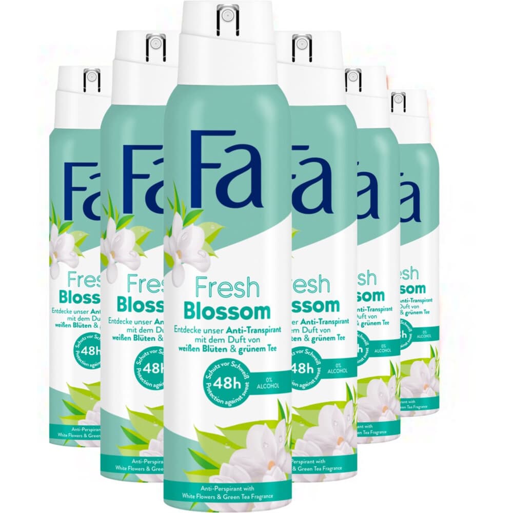 6x Fa Deodorant Spray Fresh Blossom 150 ml