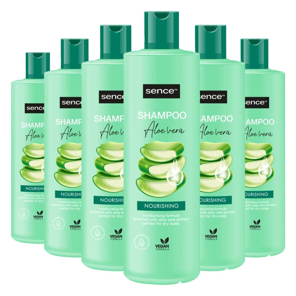 6x Sence Aloë Vera Shampoo 400 ml