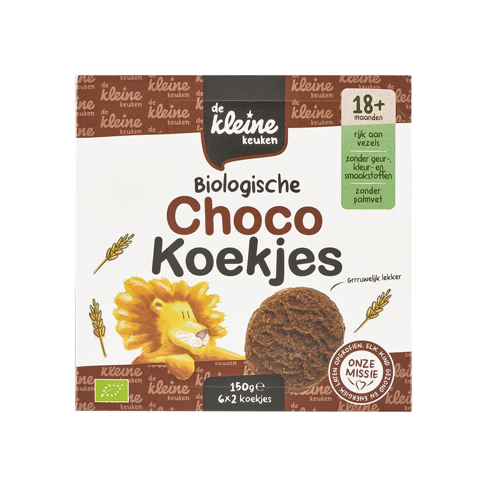 de Kleine Keuken Bio Chocokoekjes 150 gr