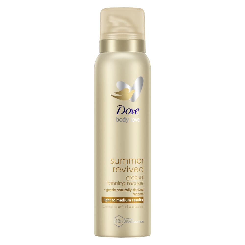 2+1 gratis: Dove Zelfbruinende Bodymousse Summer Revived Light-Medium 150 ml