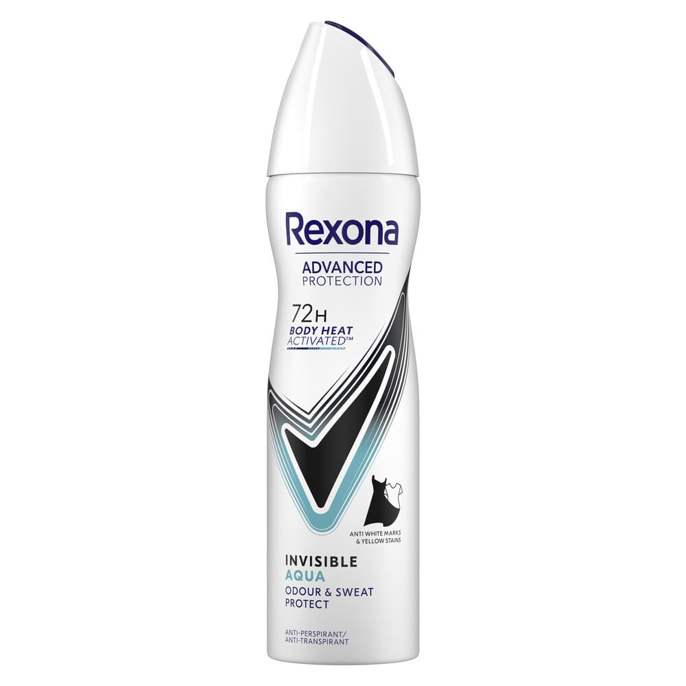 2+1 gratis: Rexona Deodorant Spray Advanced Protection Invisible Aqua 150 ml