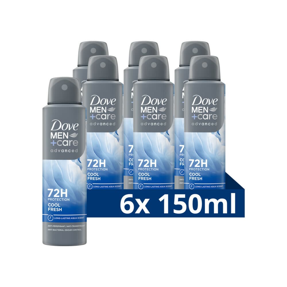 6x Dove Deodorant Men+ Care Cool Fresh 150 ml