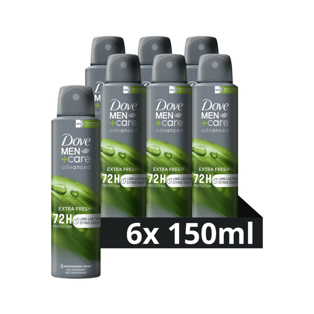 6x Dove Deodorant Men+ Care Extra Fresh 150 ml