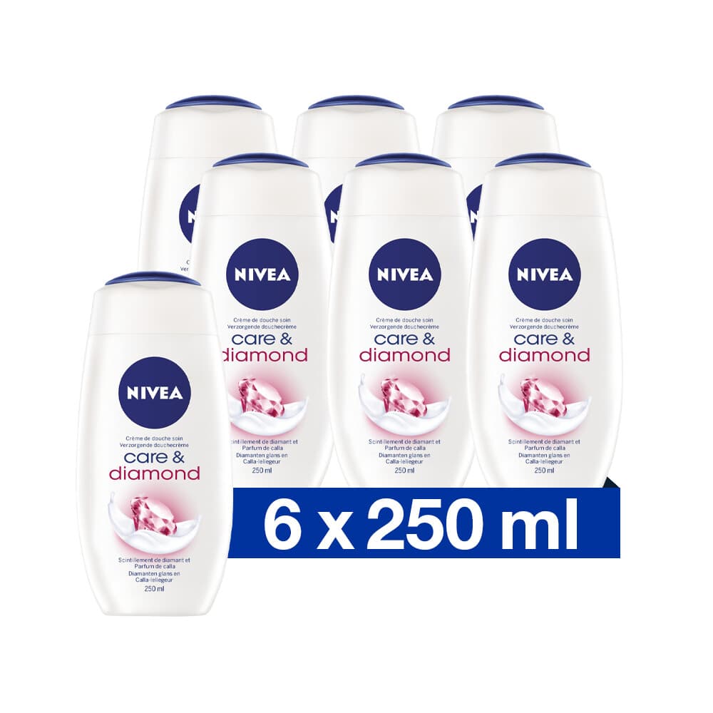 6x NIVEA Douchecrème Diamond Touch 250 ml