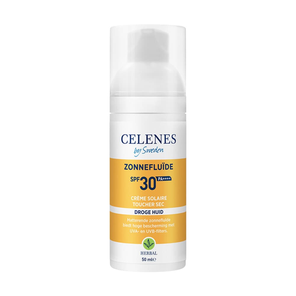 Celenes Herbal Dry Touch Zonnefluïde SPF 30 Alle Huidtypes 50 ml