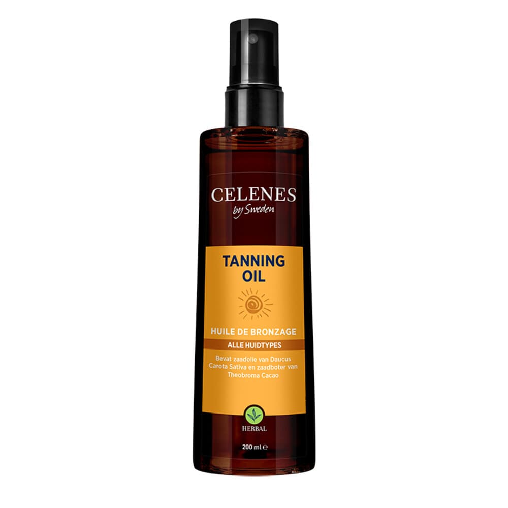 3x Celenes Herbal Tanning Oil Alle Huidtypes 200 ml