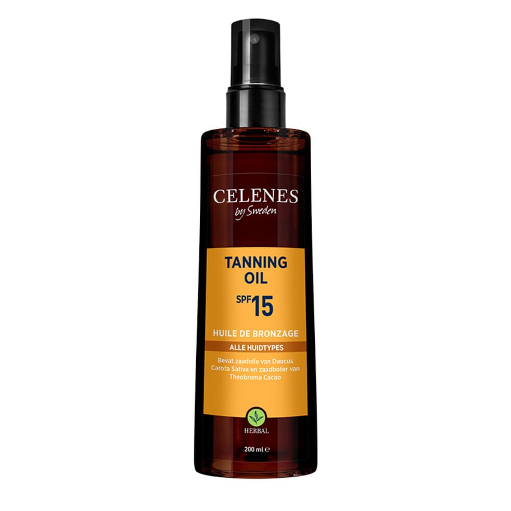 Celenes Herbal Tanning Oil Alle Huidtypes SPF 15 200 ml