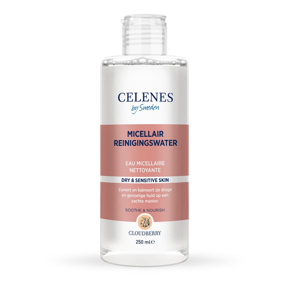 Celenes Bergbraam Micellair Reinigingswater Droge / Gevoelige Huid 250 ml