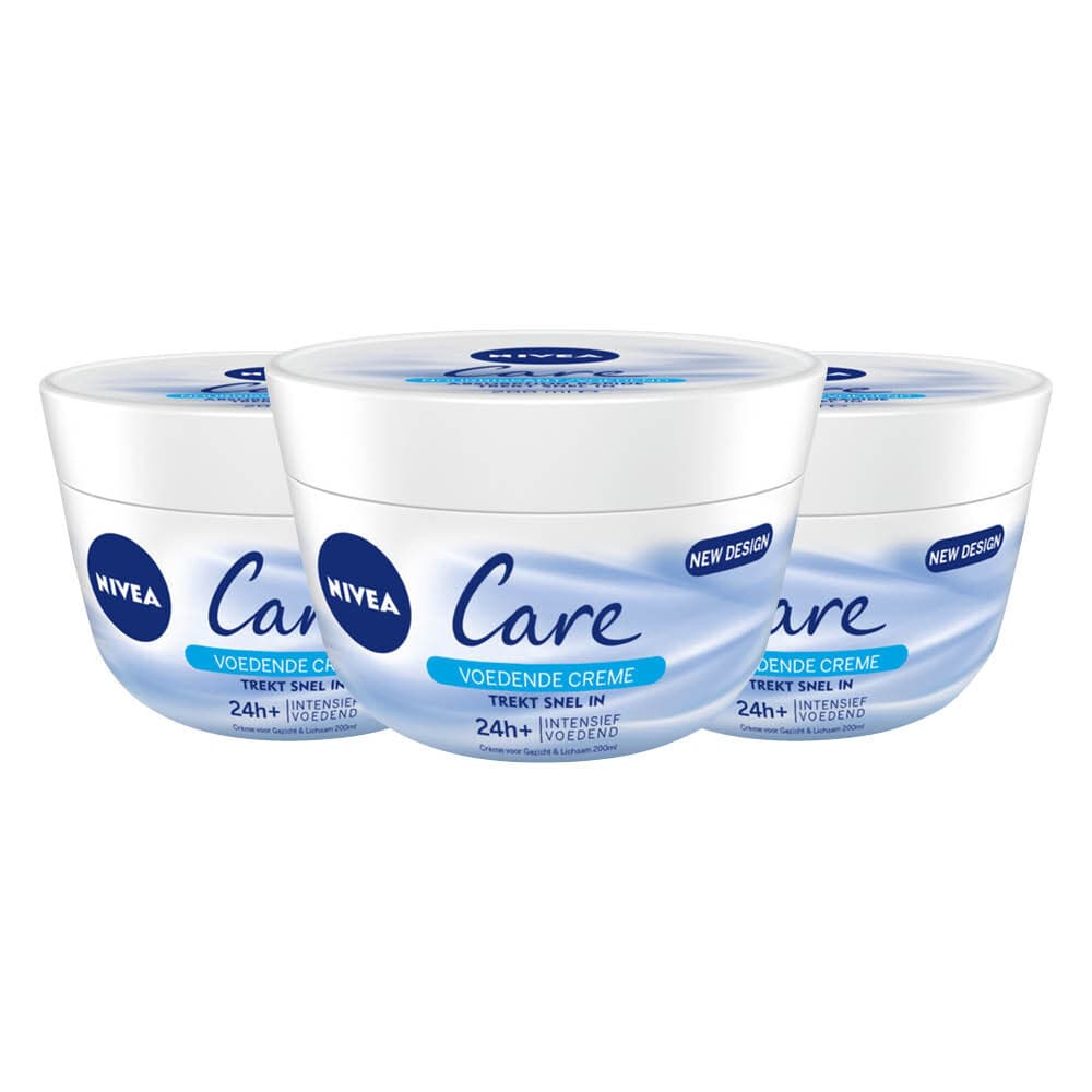 3x NIVEA Care Bodycrème Intensief Voedend 200 ml