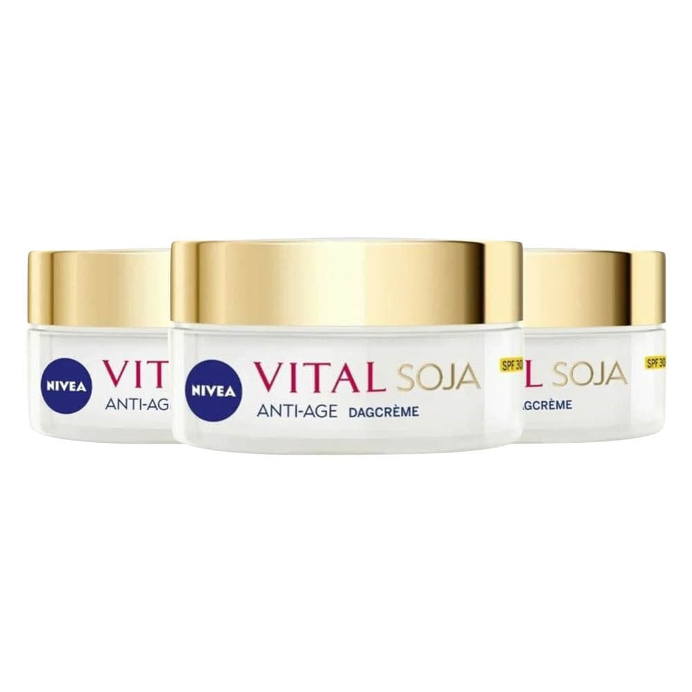 3x NIVEA Vital Soja Dagcrème Anti-Age SPF 15 50 ml