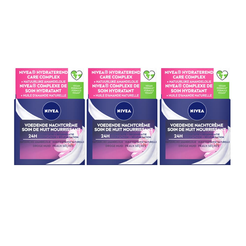 3x NIVEA Nachtcrème Herstellend 50 ml