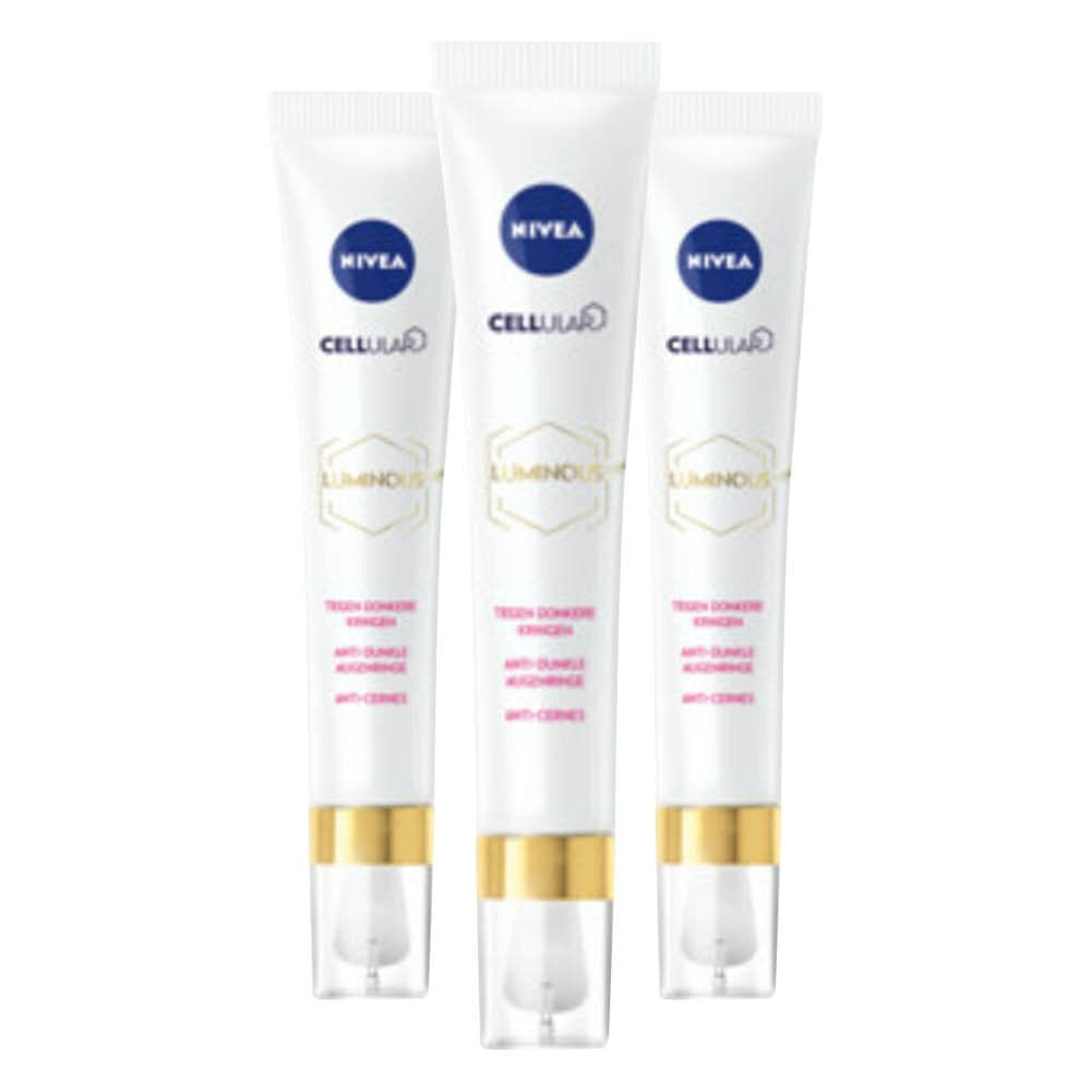 3x NIVEA Oogcontourcrème Luminous 630 15 ml
