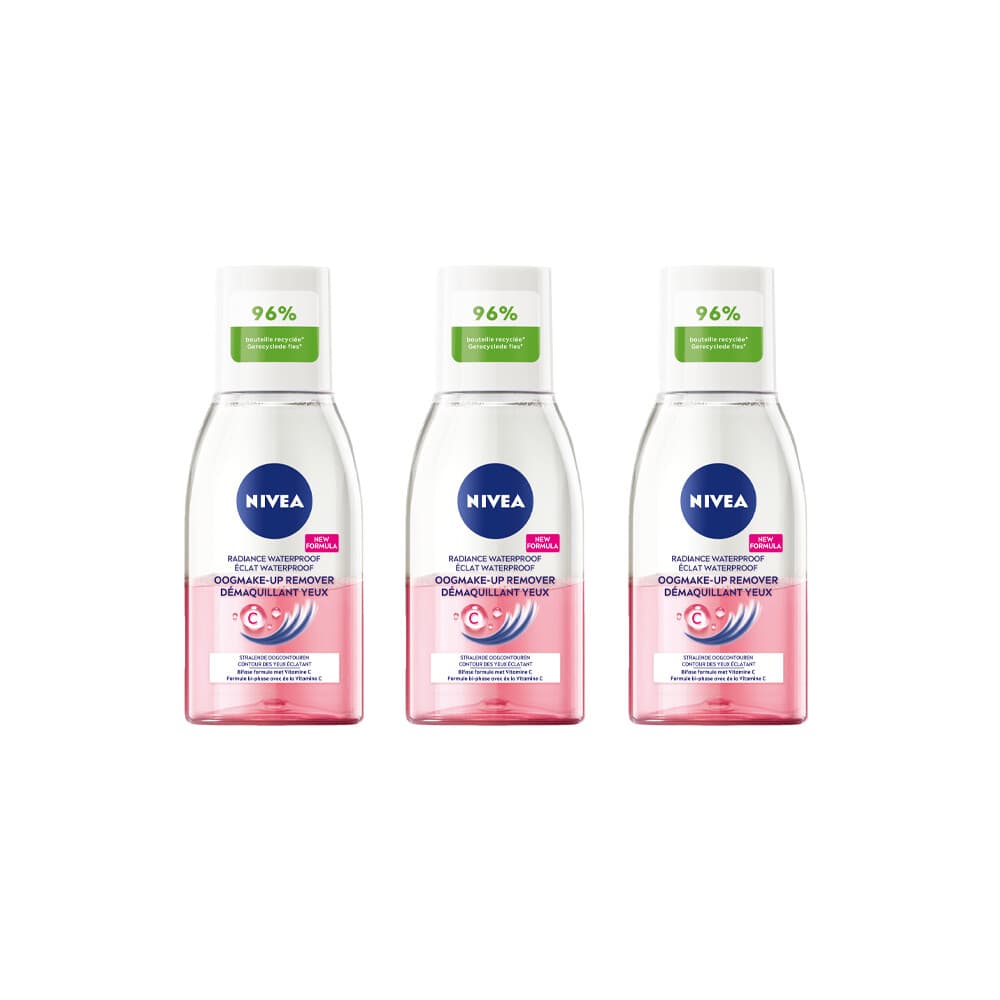 3x NIVEA Oogmake-Up Remover Stralende Oogcontouren 125 ml
