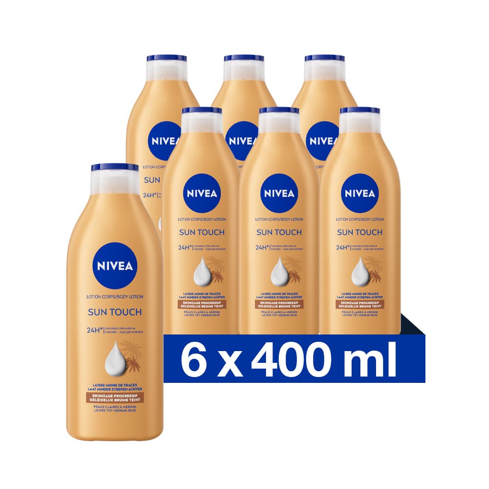 6x NIVEA Bodylotion Bronze Effect 400 ml
