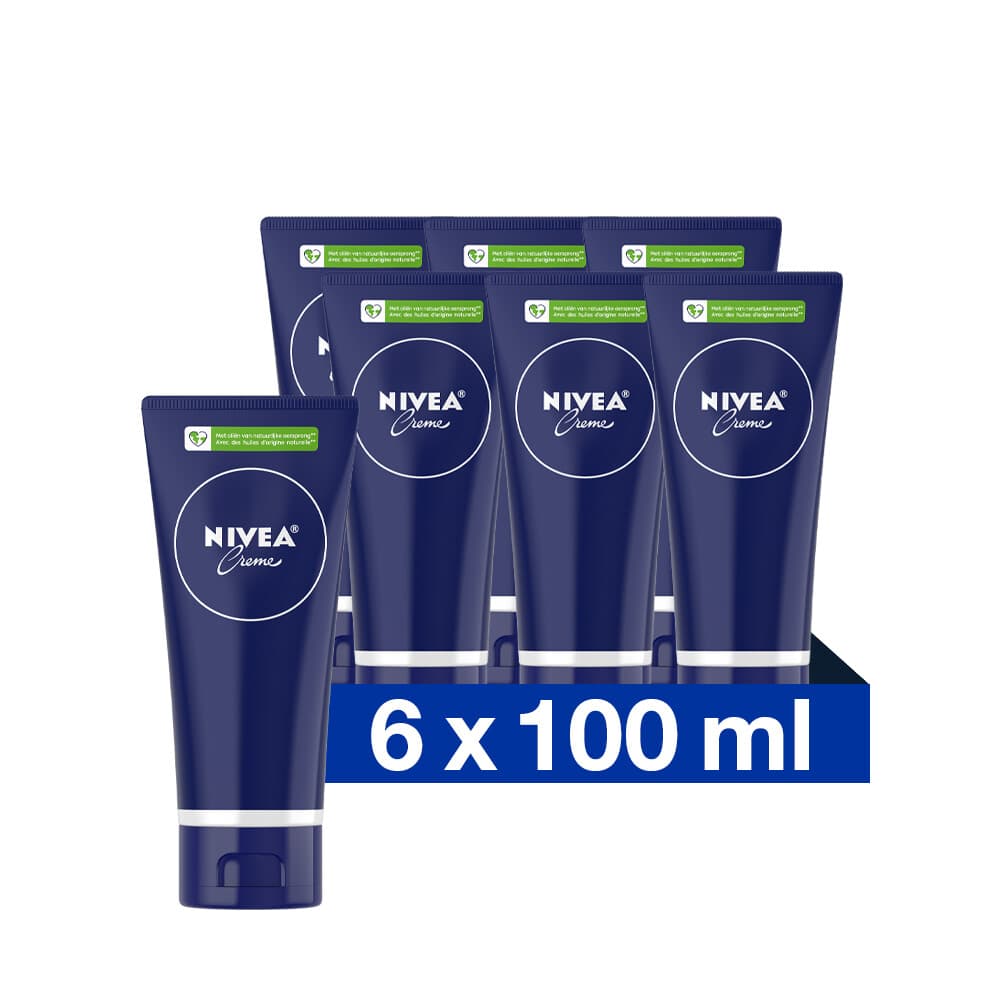 6x NIVEA Creme Tube 100 ml