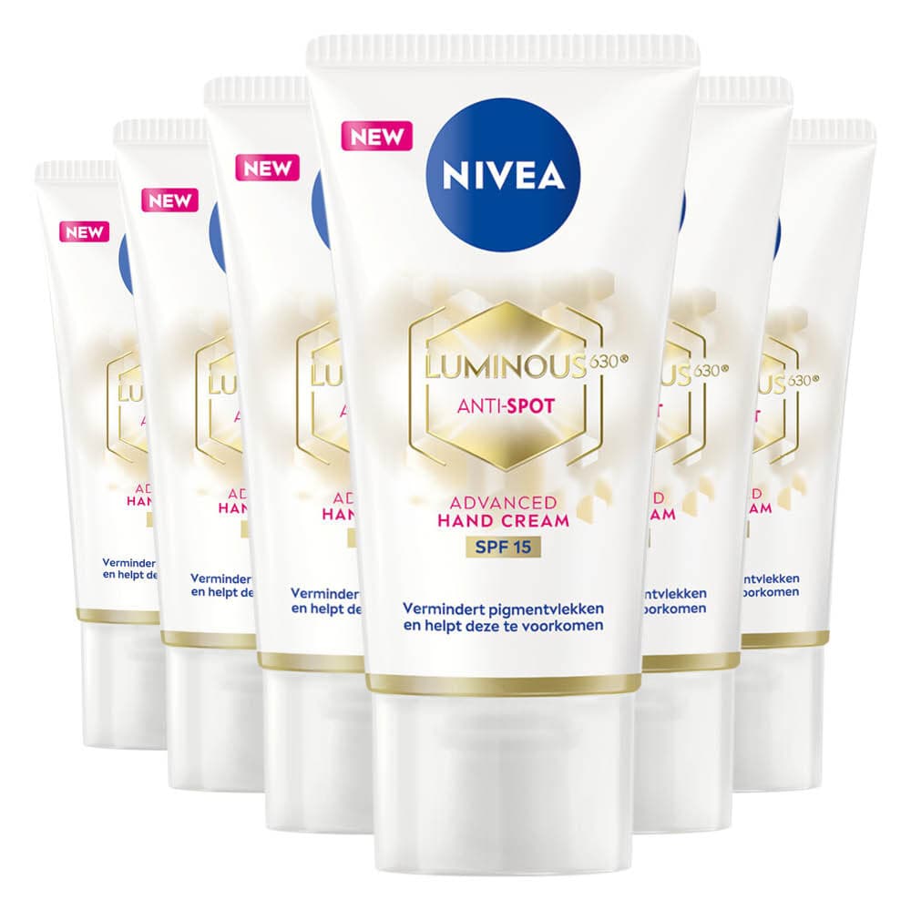 6x NIVEA Handcréme Luminous 630 50 ml