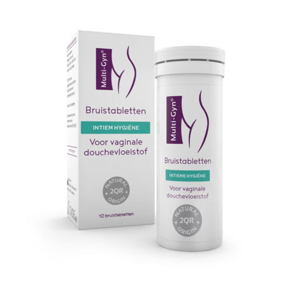 Multi-Gyn Intieme Hygiëne Bruistabletten voor Vaginale Douchevloeistof 10 tabletten