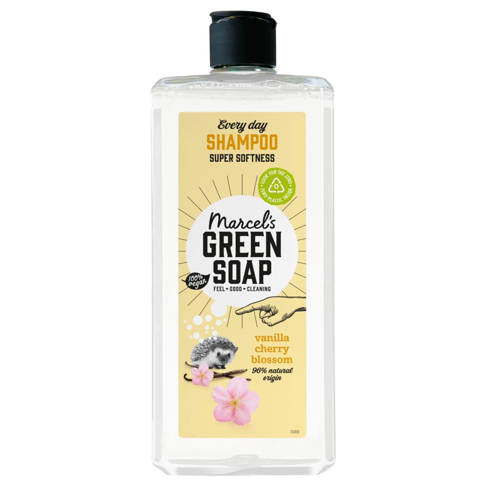 6x Marcel's Green Soap Every Day Shampoo Vanilla&Cherry Blossom 300 ml