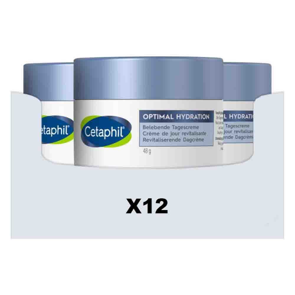 12x Cetaphil Optimal Hydration Healthy Glow Dagcrème 48 gr