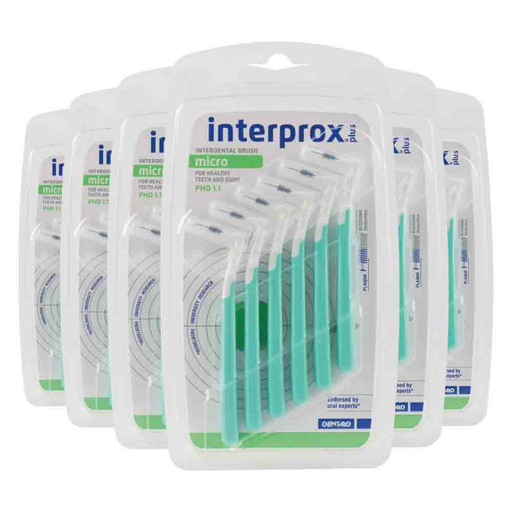 6x Interprox Ragers Plus Micro Groen PHD 1.1 6 stuks