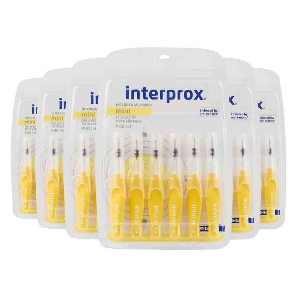 6x Interprox Ragers Mini Geel PHD 1.4 6 stuks