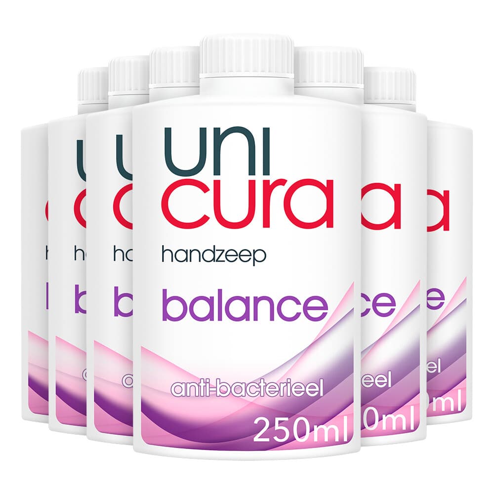 6x Unicura Vloeibare Handzeep Navulling Balans 250 ml