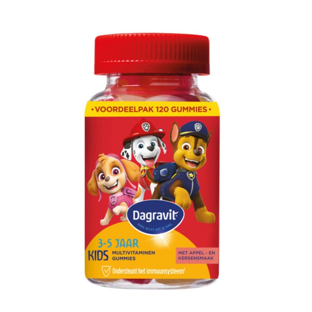 2+2 gratis: Dagravit Multivitamine Gummie Paw Patrol 120 gummies