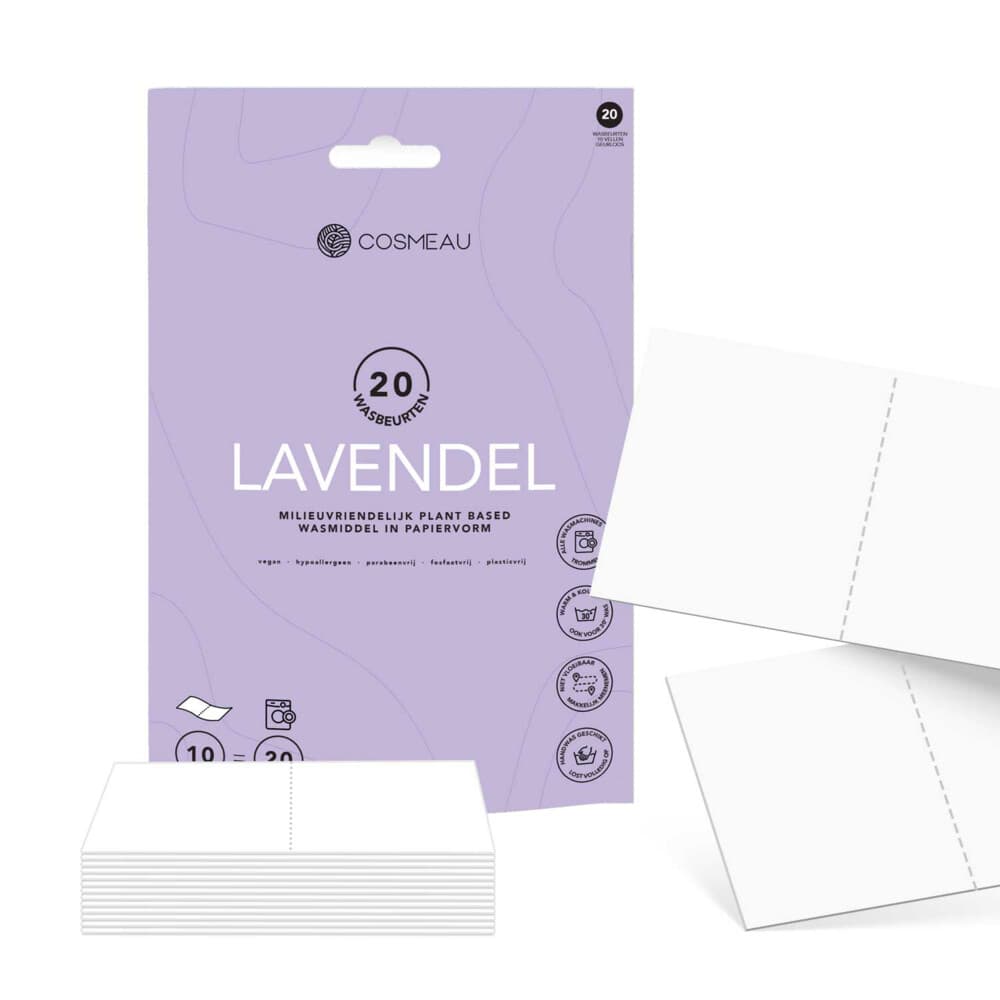 Cosmeau Wasstrips Lavendel 20 wasbeurten