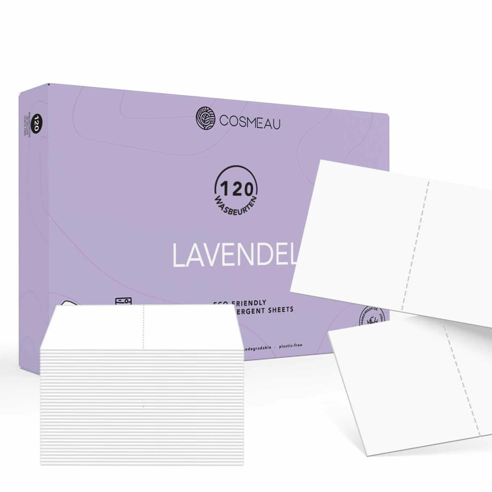 3x Cosmeau Wasstrips Lavendel 120 wasbeurten