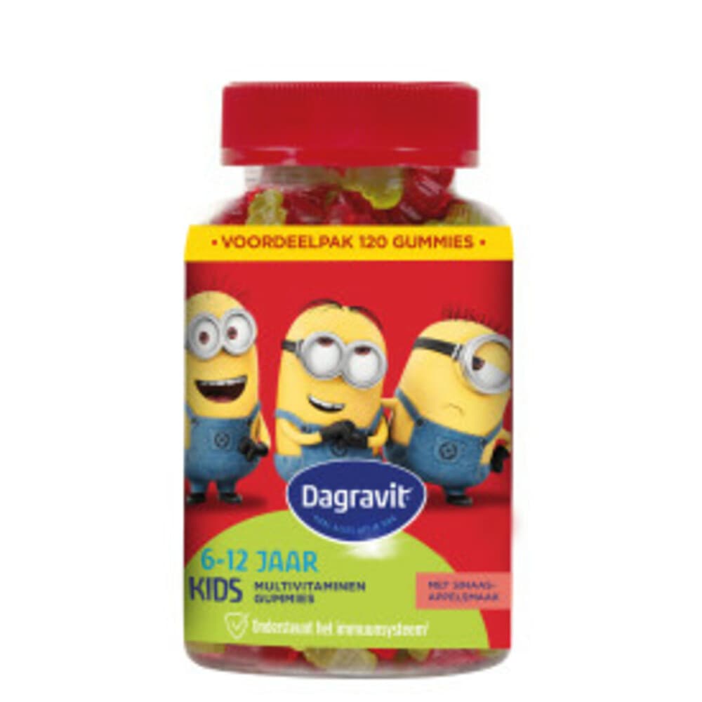 Gratis Verzending: 3x Dagravit Kids-Xtra Vitaminions Multivitaminen 6-12 jaar 120 gummies