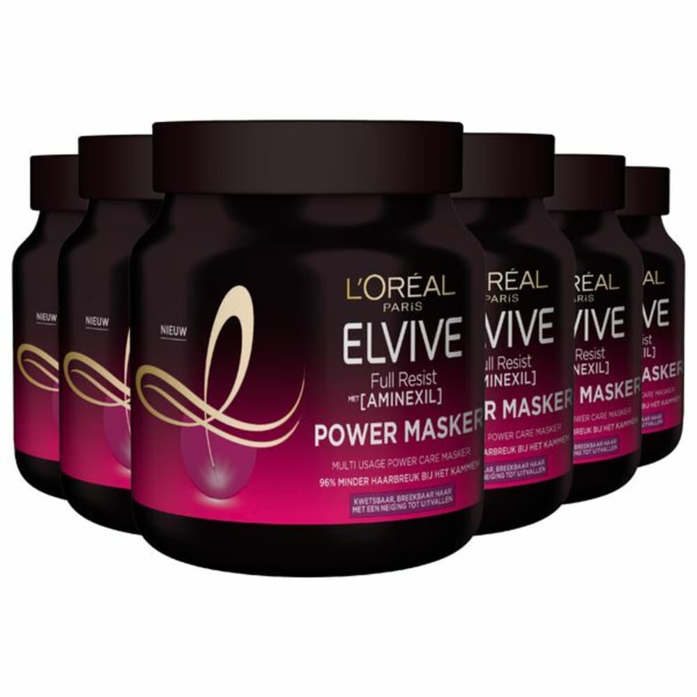 6x L'Oréal Elvive Full Resist Haarmasker 680 ml