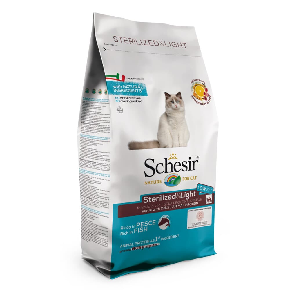 Schesir Kat Dry Sterilized Vis 1,5 kg