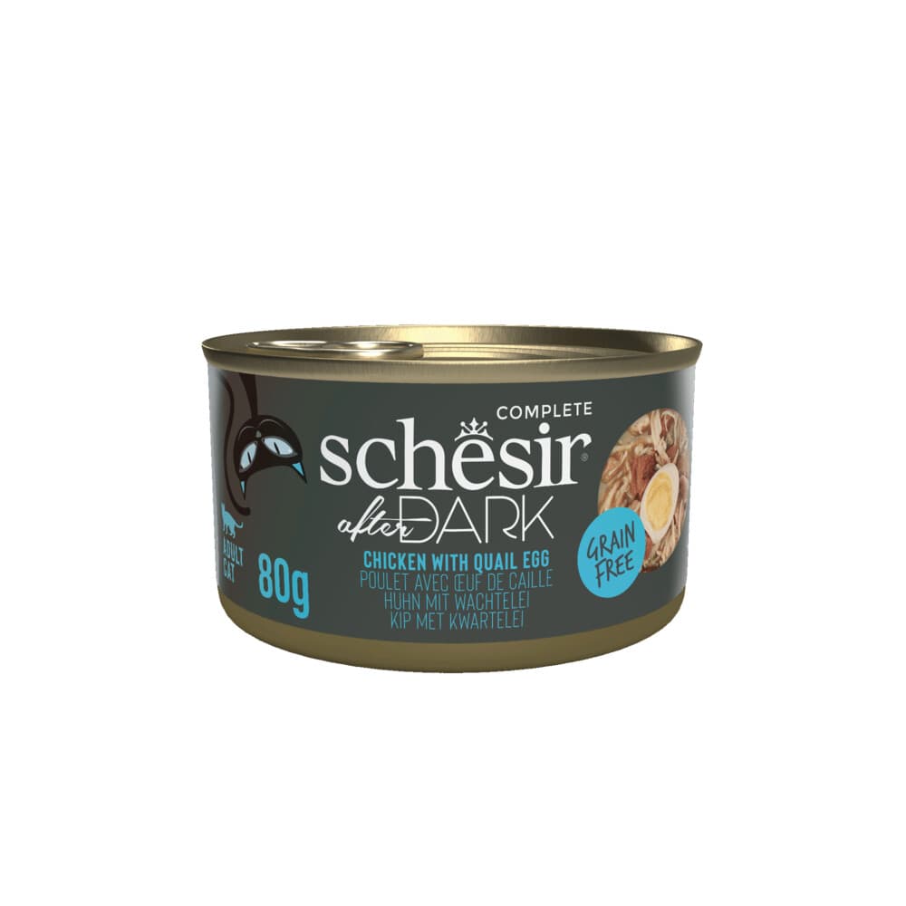 12x Schesir After Dark Bouillon Kip&Kwartelei 80 gr