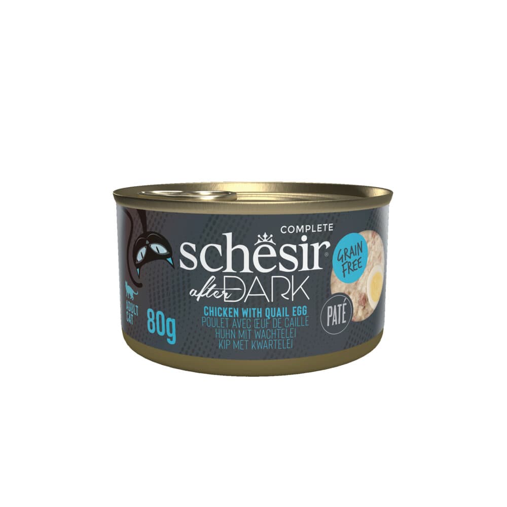 12x Schesir After Dark Paté Kip&Kwartelei 80 gr