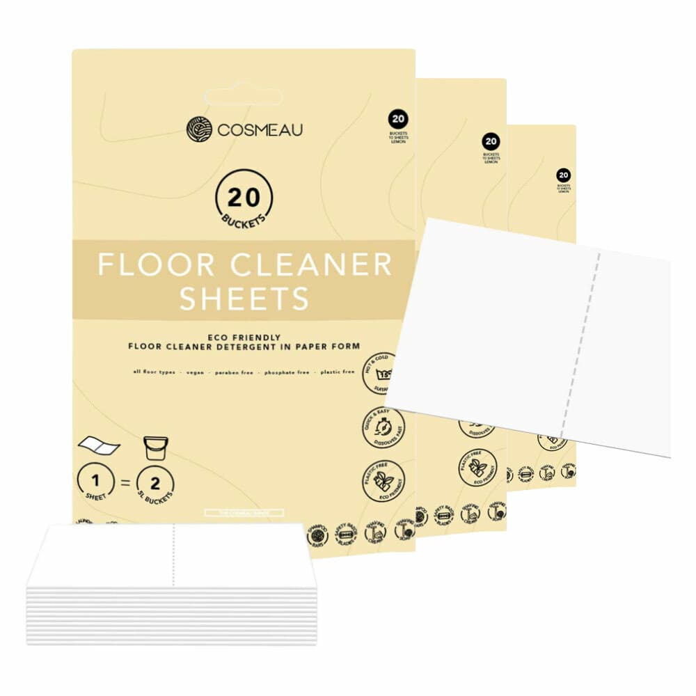 3x Cosmeau Vloerreiniger Strips 20 wasbeurten