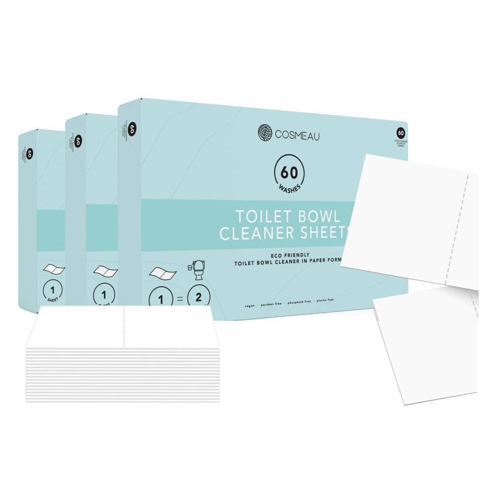 3x Cosmeau Toiletreiniger Strips Toilet 60 wasbeurten